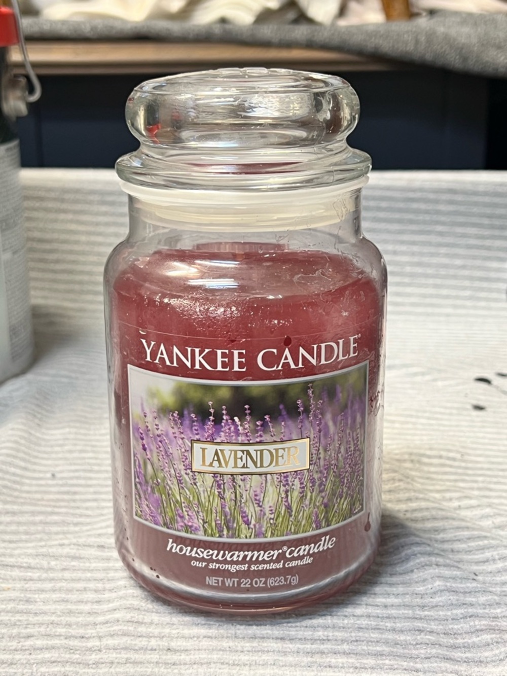 Yankee Candle Lavender Jar Candle - Red